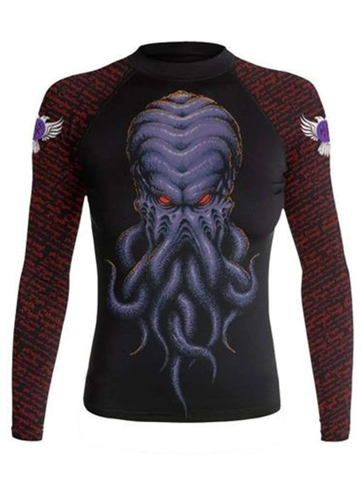 Raven Fightwear Women&#039;s Cthulhu Rash Guard BJJ MMA Black 