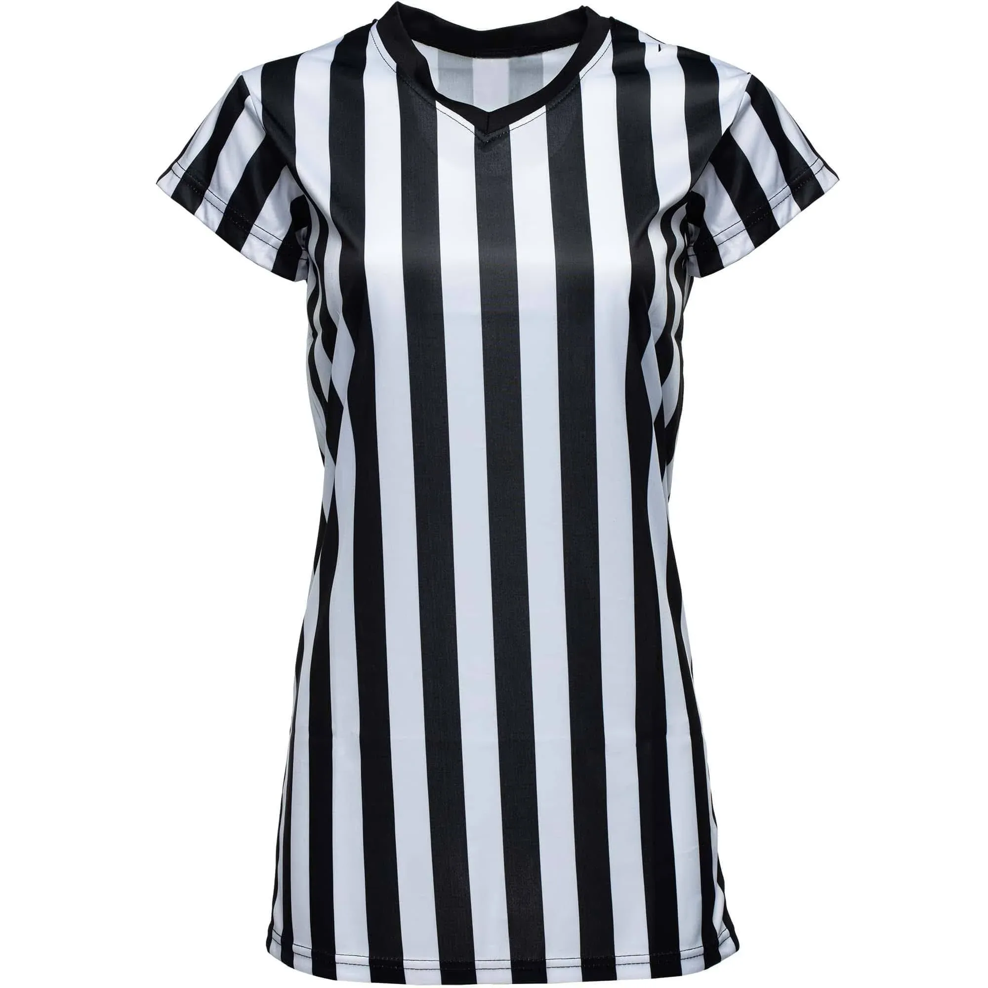 Murray Sporting Goods Women's Referee Shirt | Women's V-Neck Officials Jersey, Halloween Costume, or Waitress Uniform