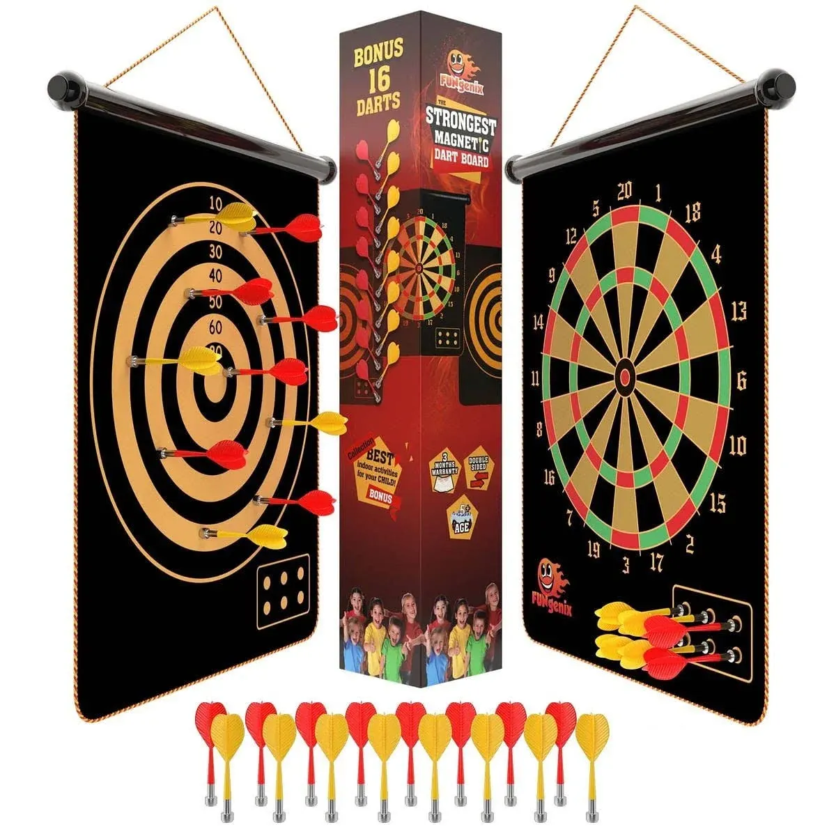 FUNGENIX Magnetic Dart Board for Kids