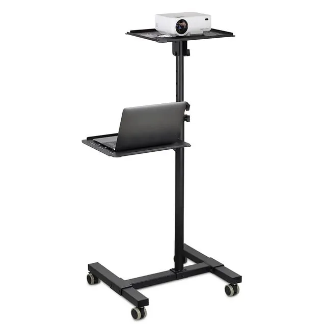 Mount-It! Mobile Projector Stand, Rolling Height Adjustable Laptop and Projector Presentation Cart