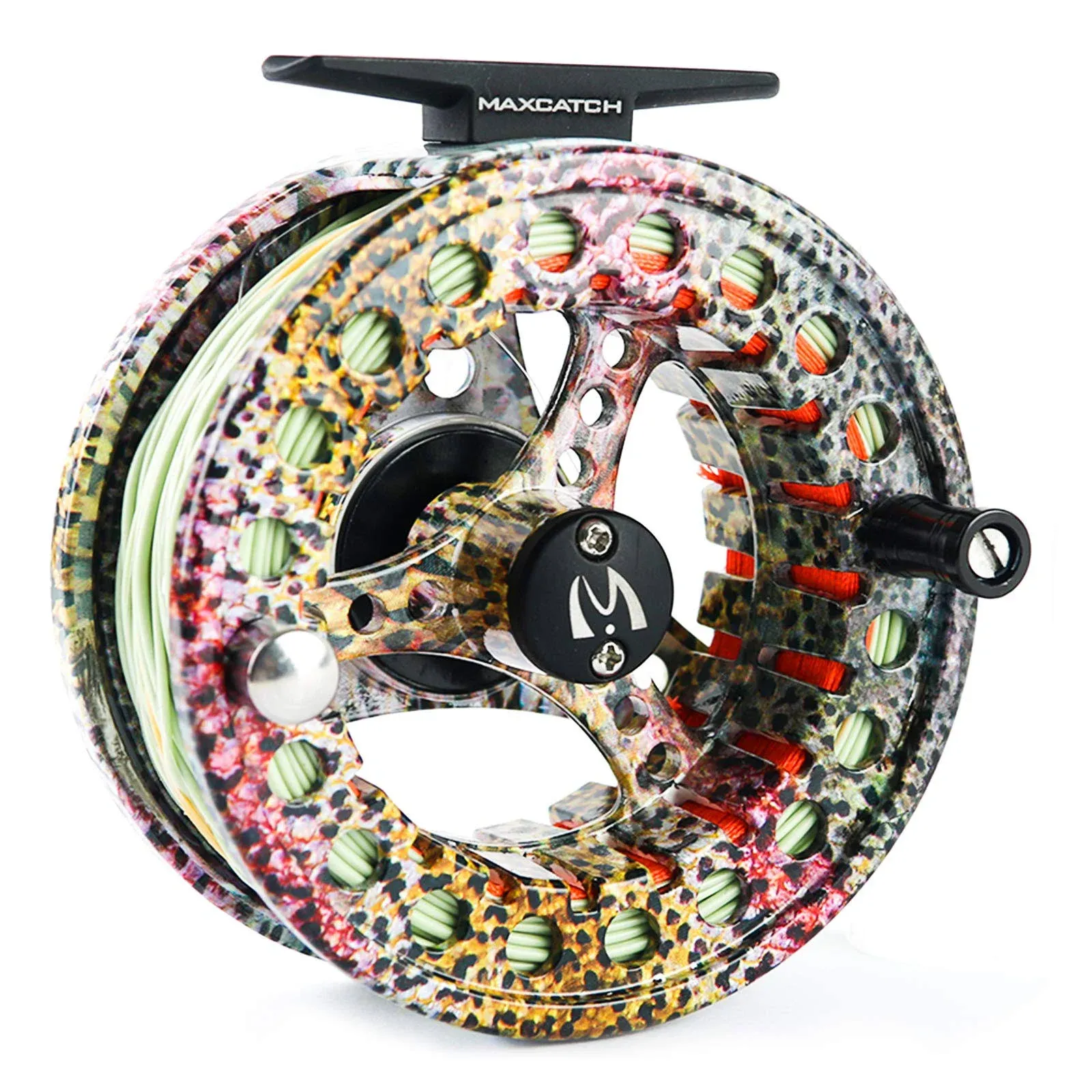 M Maximumcatch Maxcatch Eco Large Arbor Fly Fishing Reel (3/4wt 5/6wt 7/8wt) and Pre-Loaded Fly Reel with Line Combo