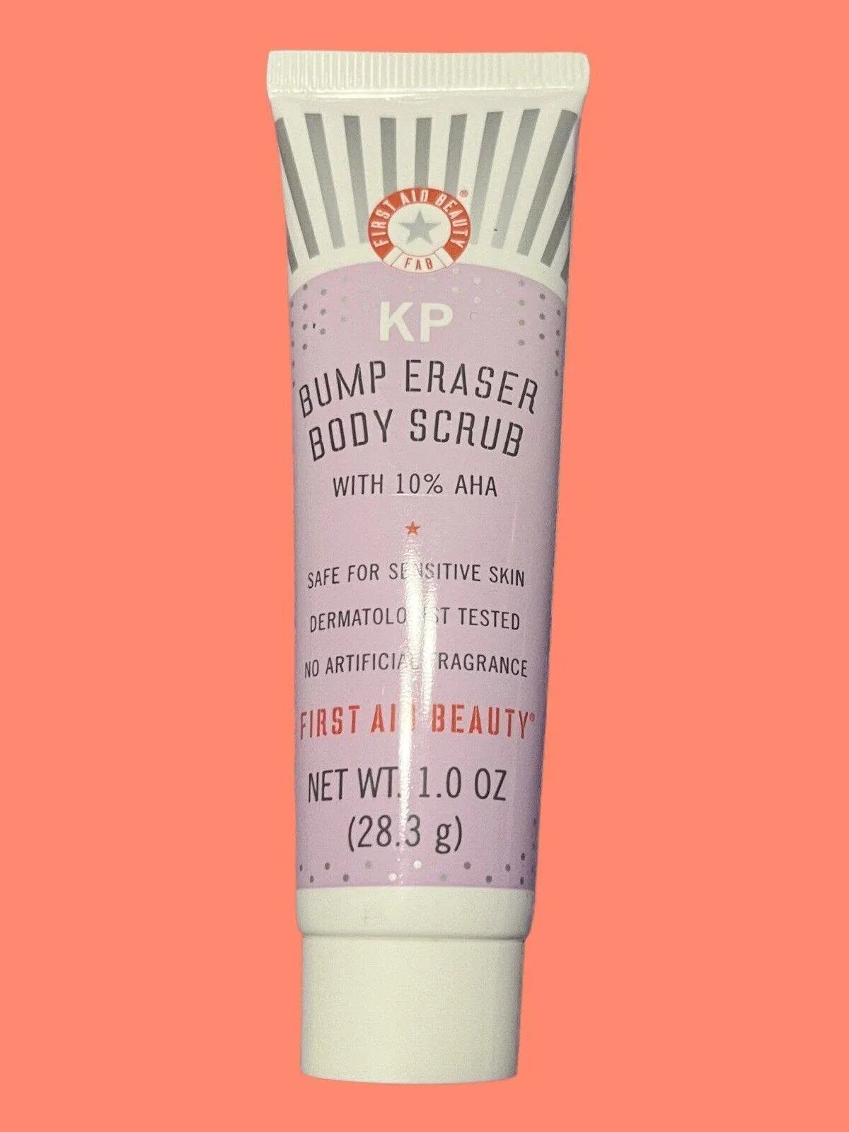 First Aid Beauty KP Bump Eraser Body Scrub Exfoliant for Keratosis Pilaris with 10% AHA 2 oz.