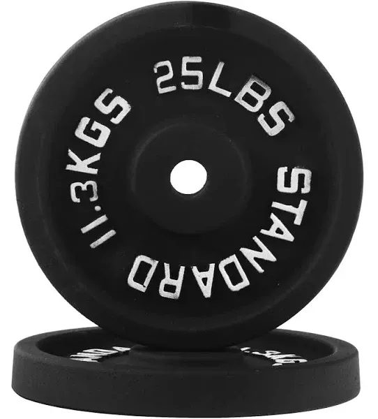 Balancefrom Cast Iron Standard 1-Inch Weight Plate, Pair