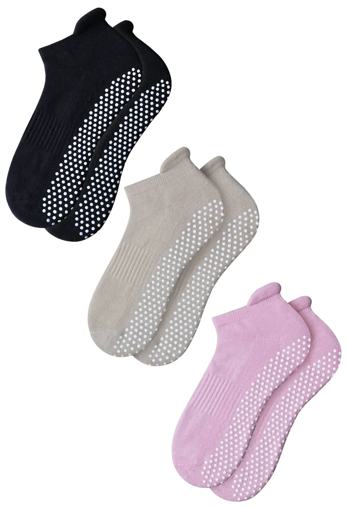 rative Anti Slip Non Skid Barre Yoga Pilates Hospital Socks with Grips for Adults Men Women