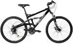 Gravity FSX 1.0 Dual Full Suspension Mountain Bike with Disc Brakes Aluminum Frame