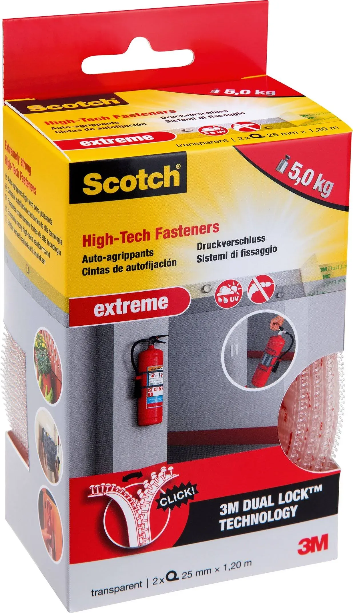 Scotch Fasteners, Extremely Strong, Clear