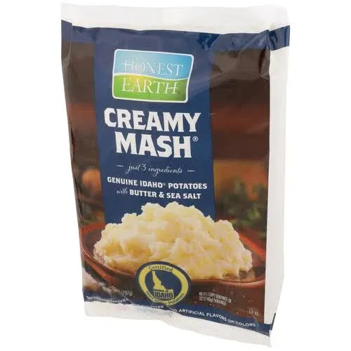 Honest Earth® Creamy Mashed Potatoes with Butter & Sea Salt, 26 oz (Pack of 8)