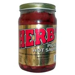 Herb's Pickled Hot Sausage 16oz