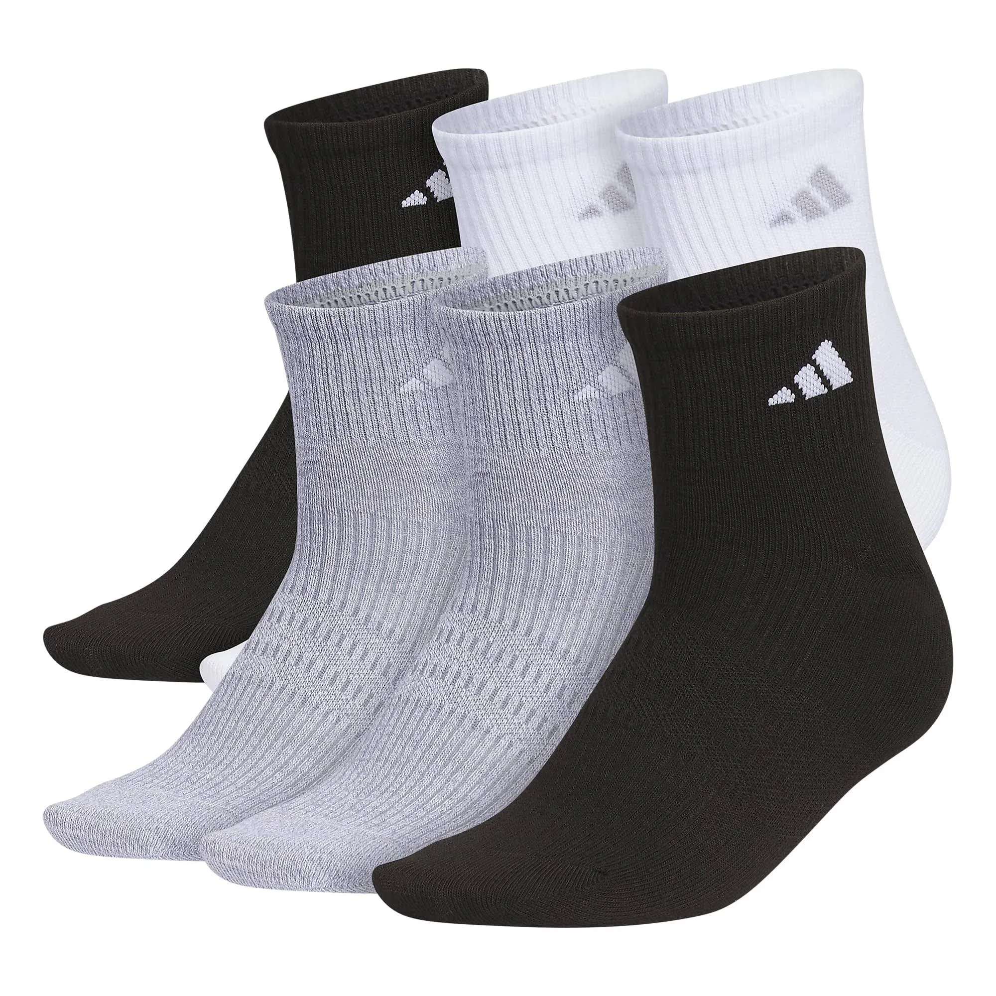 Adidas Women's 6-Pk. Superlite 3.0 Quarter Socks - White