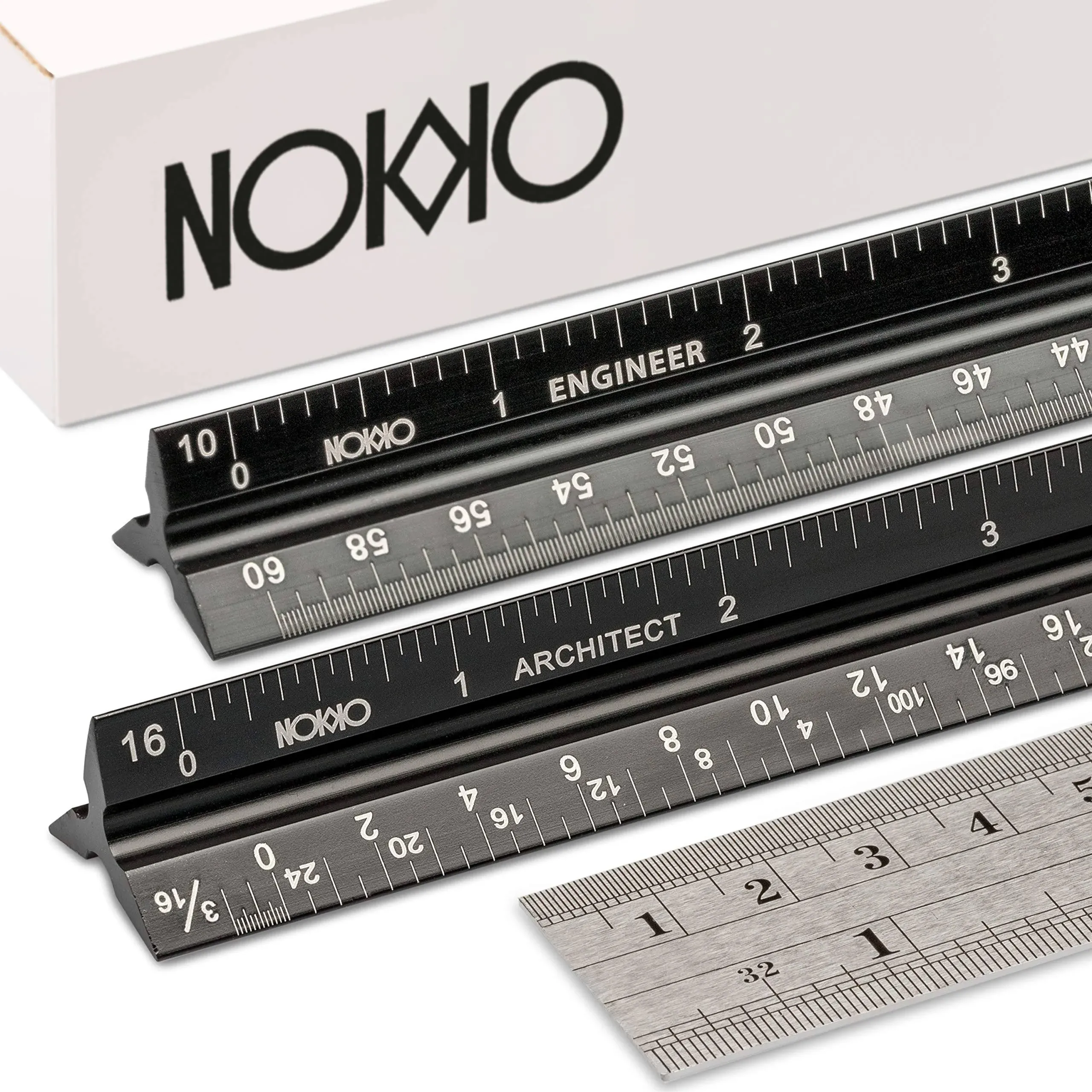 NOKKO Architectural and Engineering Scale Ruler Set - Professional Measuring