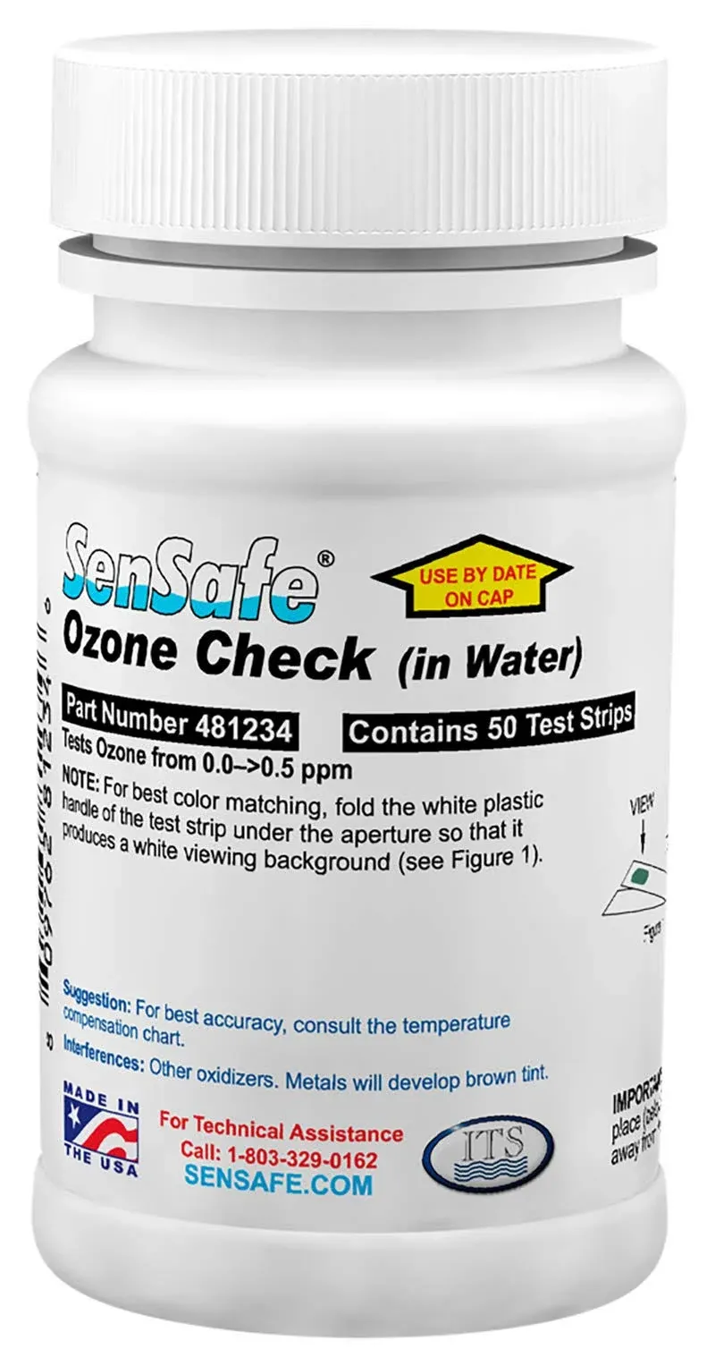 INDUSTRIAL TEST SYSTEMS Test Strips: 0 to 0.5 ppm Ozone, Ozone, 50 Tests