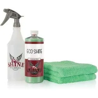 Shine Supply Eco Shine Waterless Wash Concentrate Kit (dilute to Make 4 Gallons ...