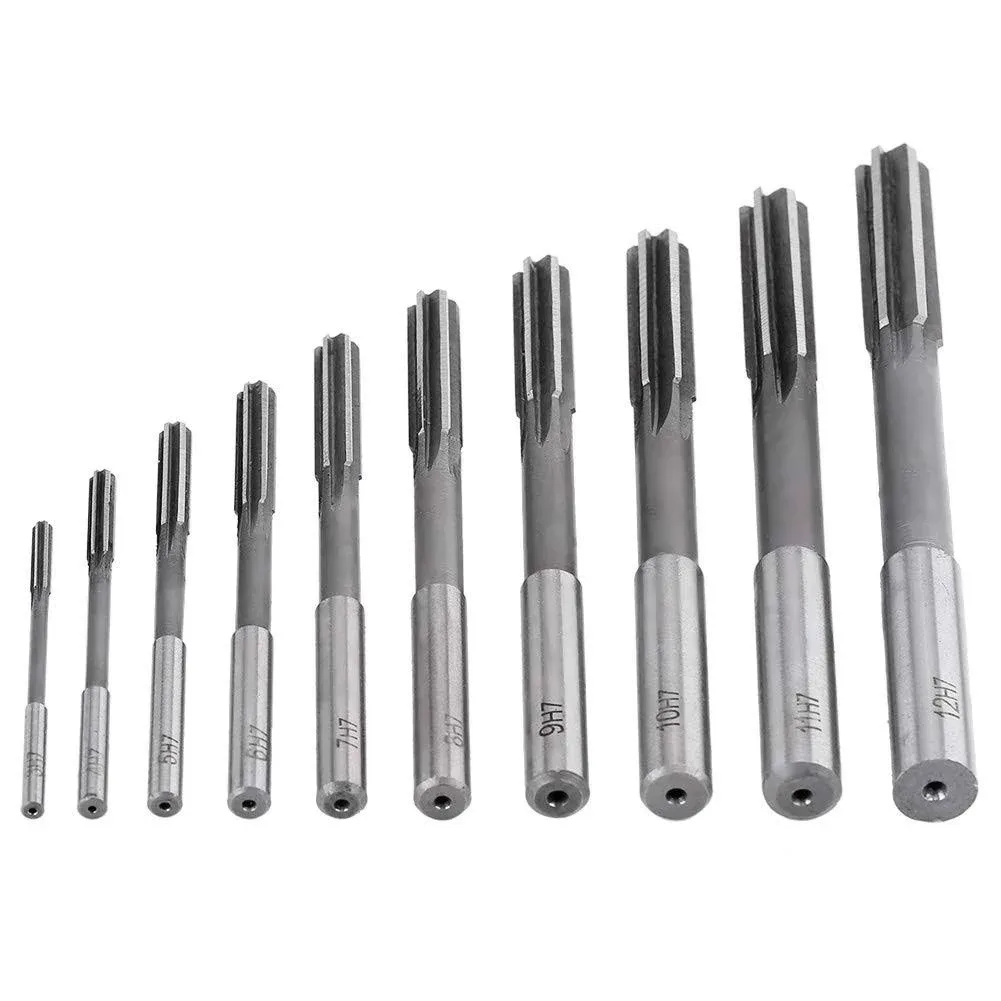 10pcs HSS H7 Straight Flute Reamer Machine Cutter 3/4/5/6/7/8/9/<wbr/>10/11/12mm ONS