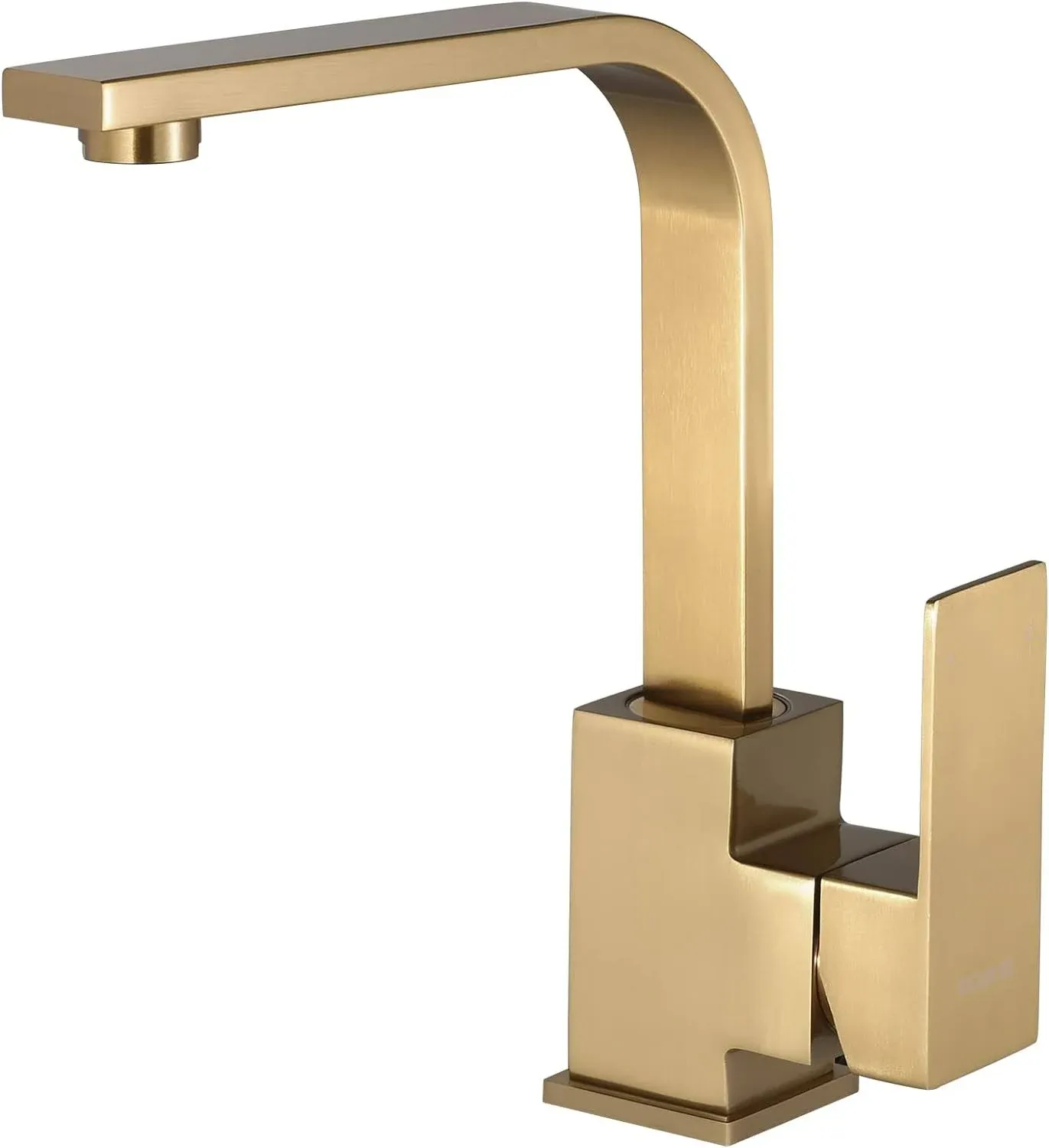 WOWOW Brushed Gold Bar Faucet Single Handle Bar Sink Faucets Stainless Steel Small Kitchen Faucet with Supply Hose Mini Bar