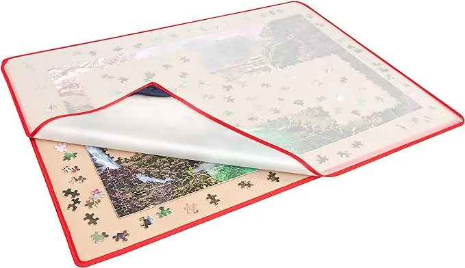 Becko US Jigsaw Puzzle Board with Puzzle Dust-proof Cover for Puzzles Up to 1500 ...