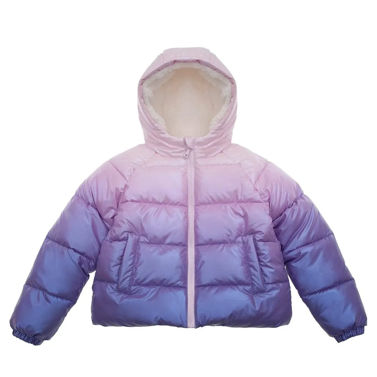 Rokka& Rolla Girls' Heavyweight Sherpa Lined Puffer Jacket