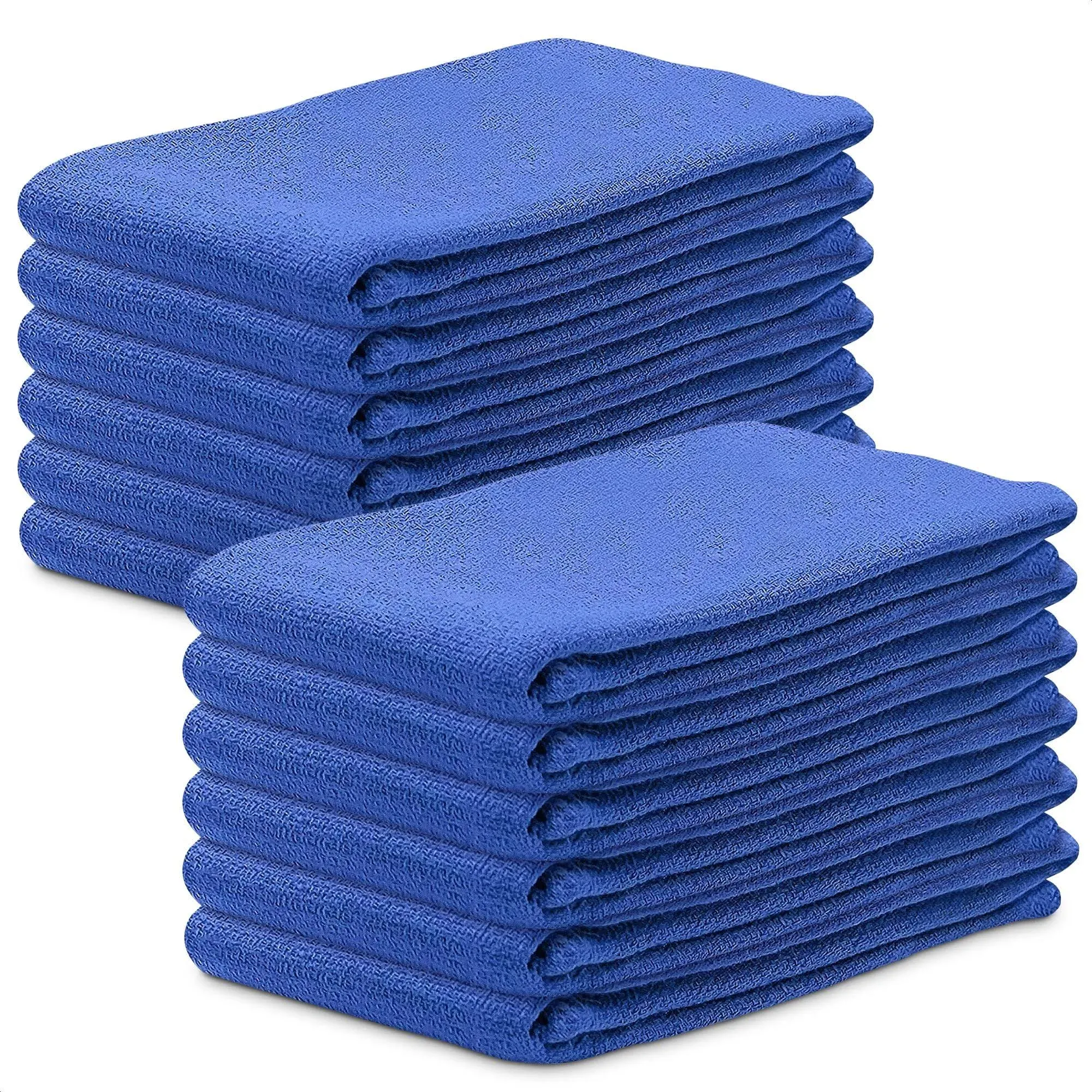 Cotton Towels for Cleaning Huck Towels 12 Pcs Perfect Blue Kitchen Cleaning  