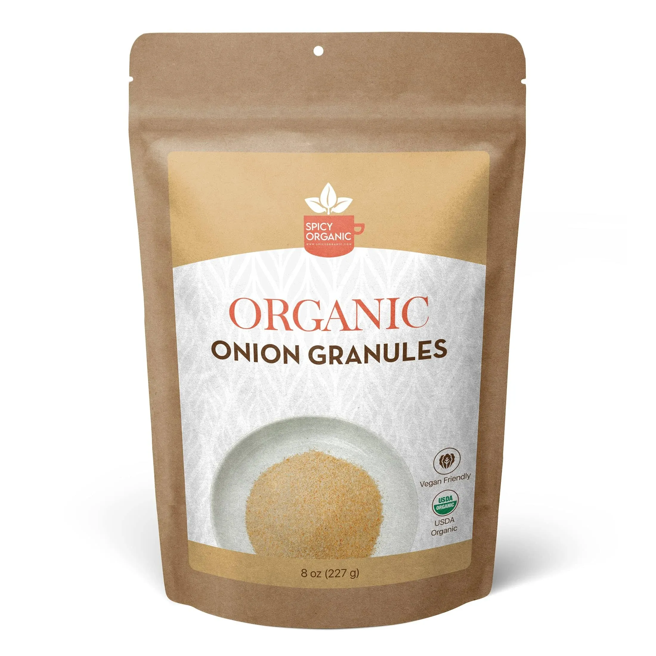 Organic Onion Granules- USDA Certiied-Onion Seasoning for Cooking and Seasoning