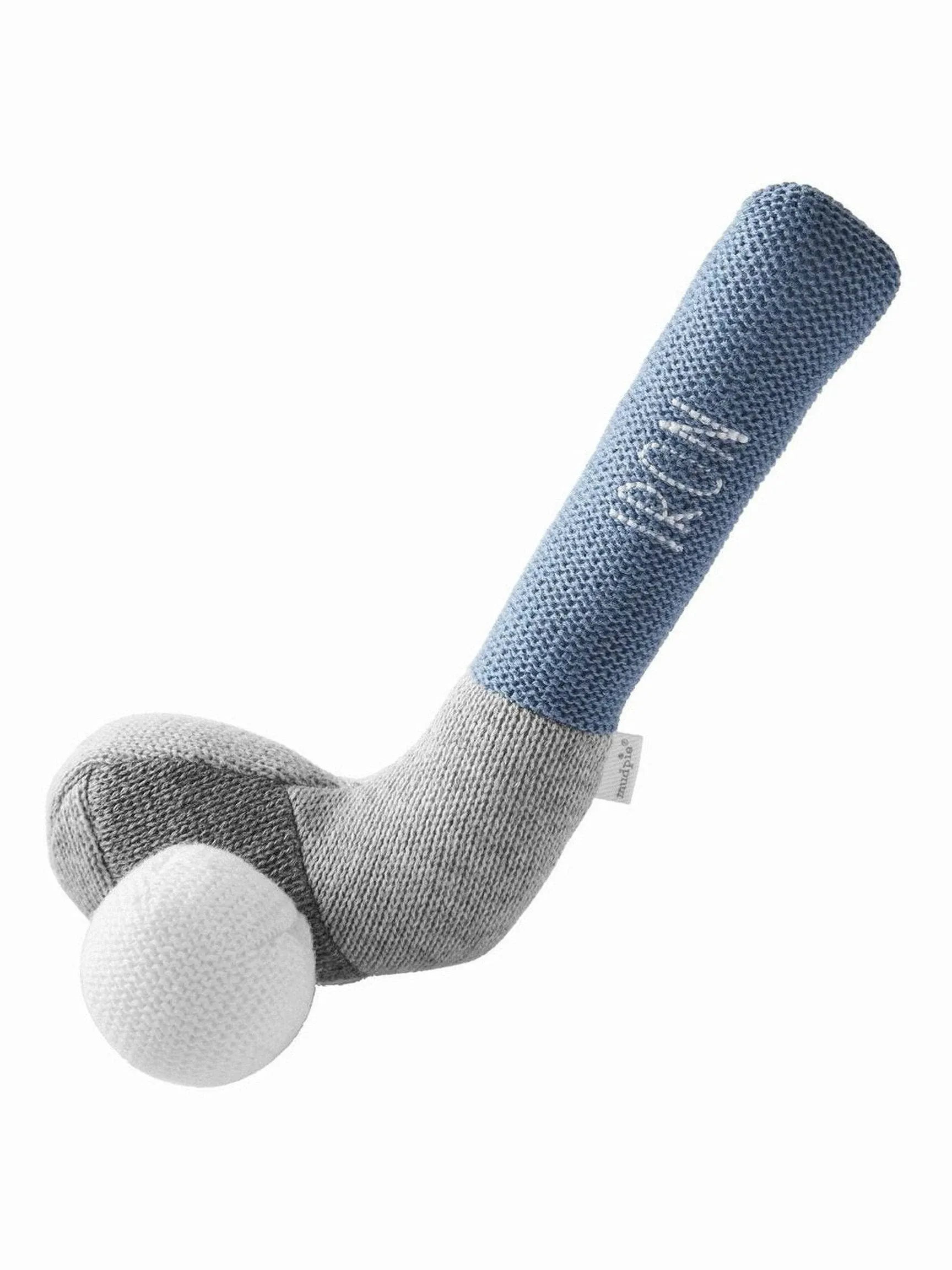 Knit Blue Golf Club Rattle | Mud Pie