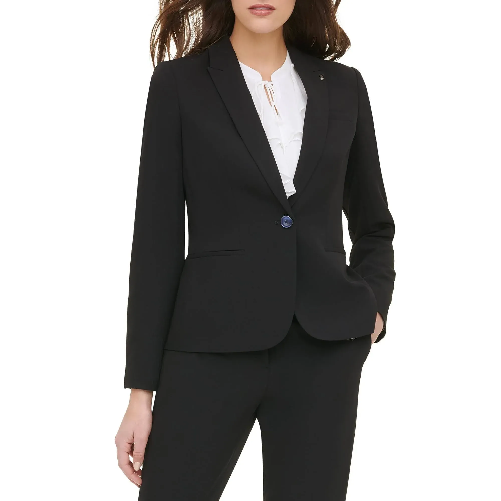 Tommy Hilfiger Women's One Button Blazer