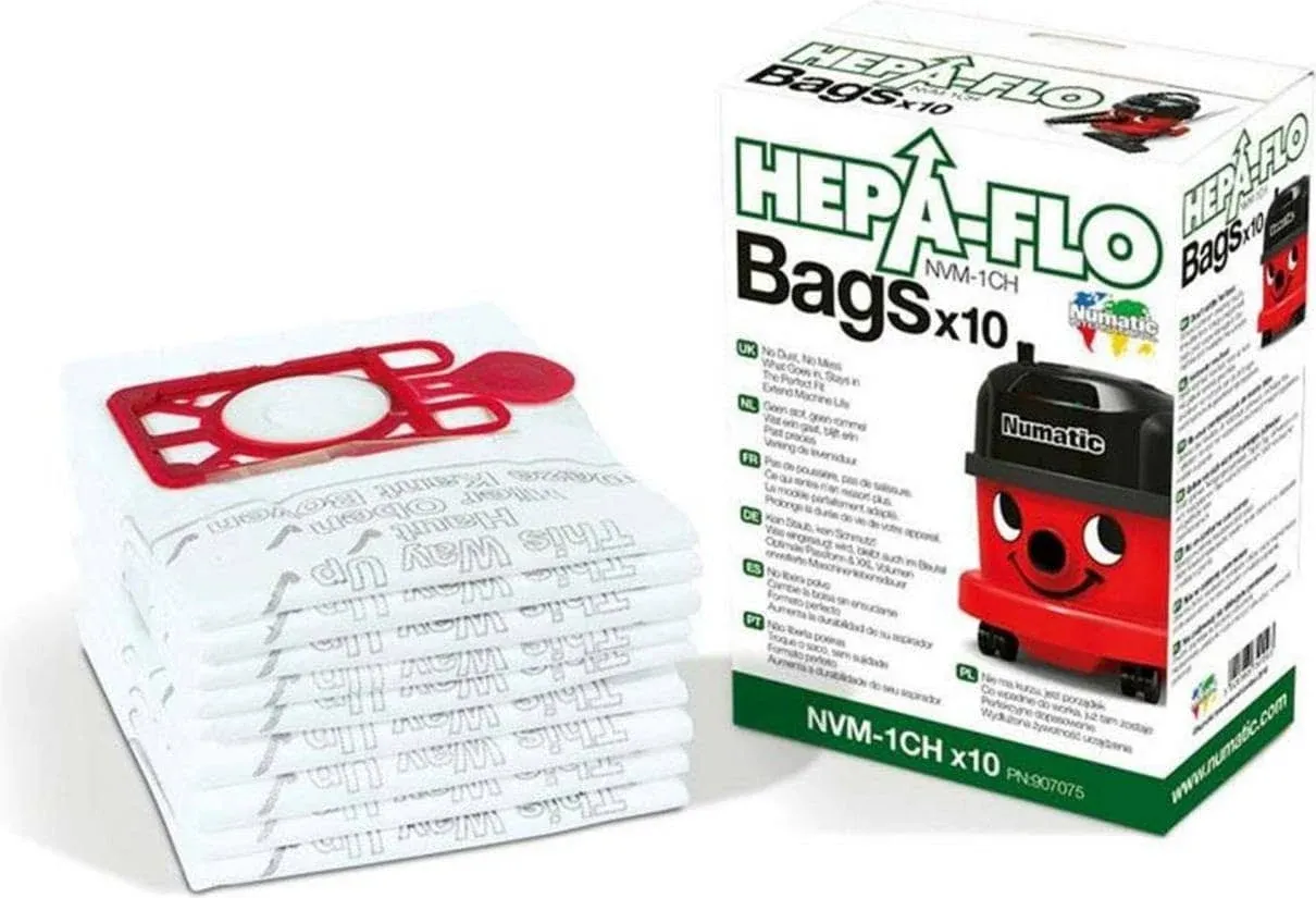 Nacecare HEPA FLO Filter Bags for Backpack Vacuums (604011)