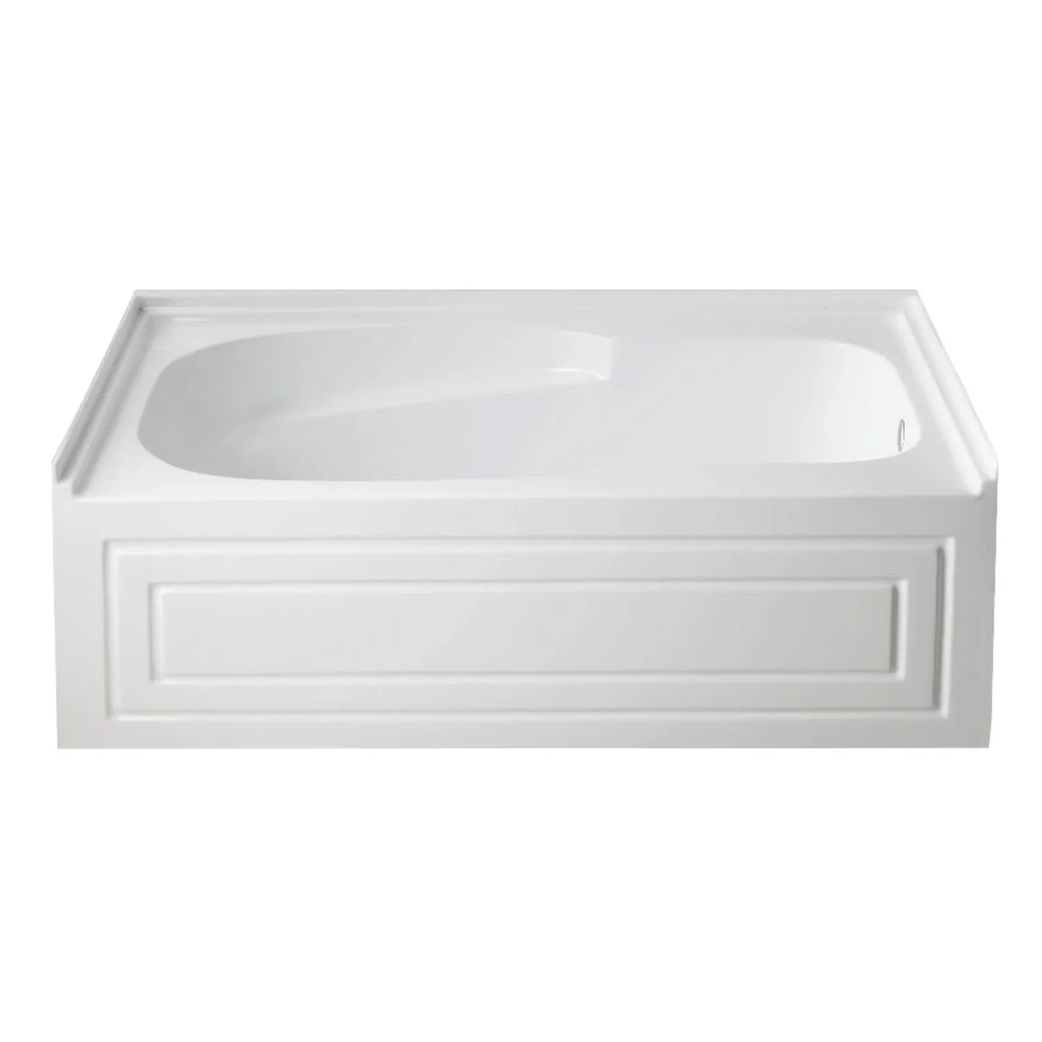 Aqua Eden VTAM6031R21B Oriel 60-Inch Anti-Skid Acrylic Alcove Tub with Right Hand ...