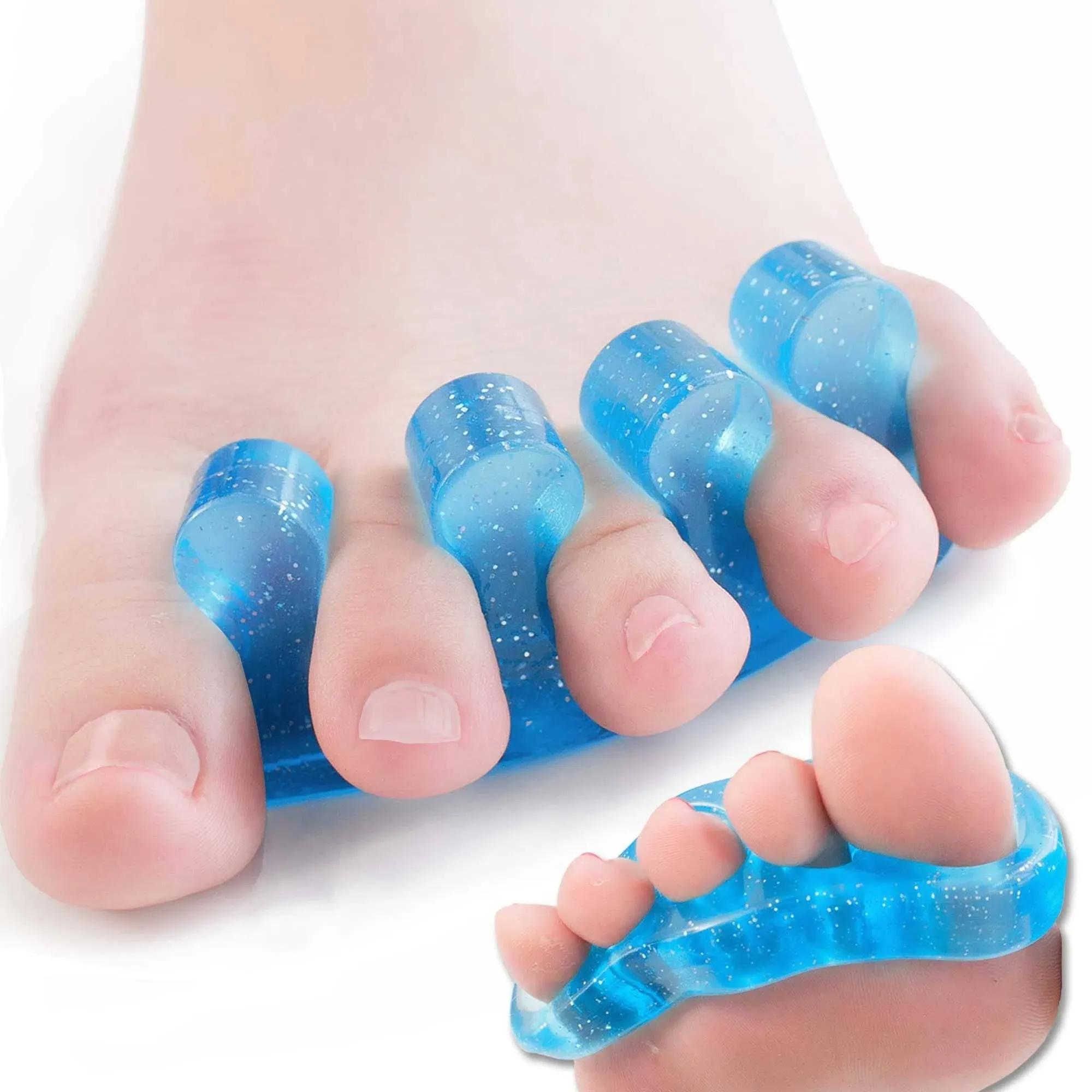 DR. JK- Toepal Gel Toe Separator, 2 Pairs, Toe Spacers, Toe Straightener, Hammer