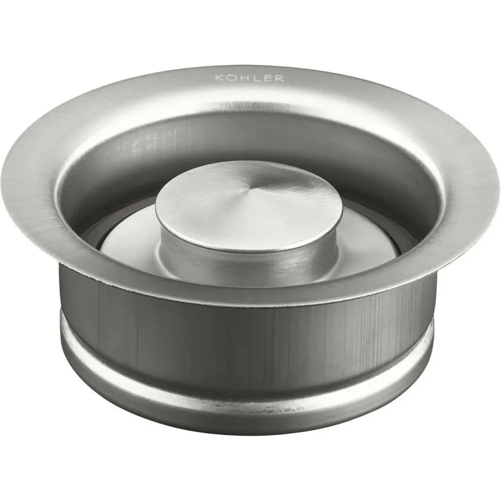 Kohler K-11352-BS Brushed Stainless Disposal Flange with Stopper