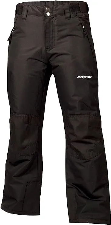 Arctix Kids Snow Pants with Reinforced Knees and Seat Black 3T