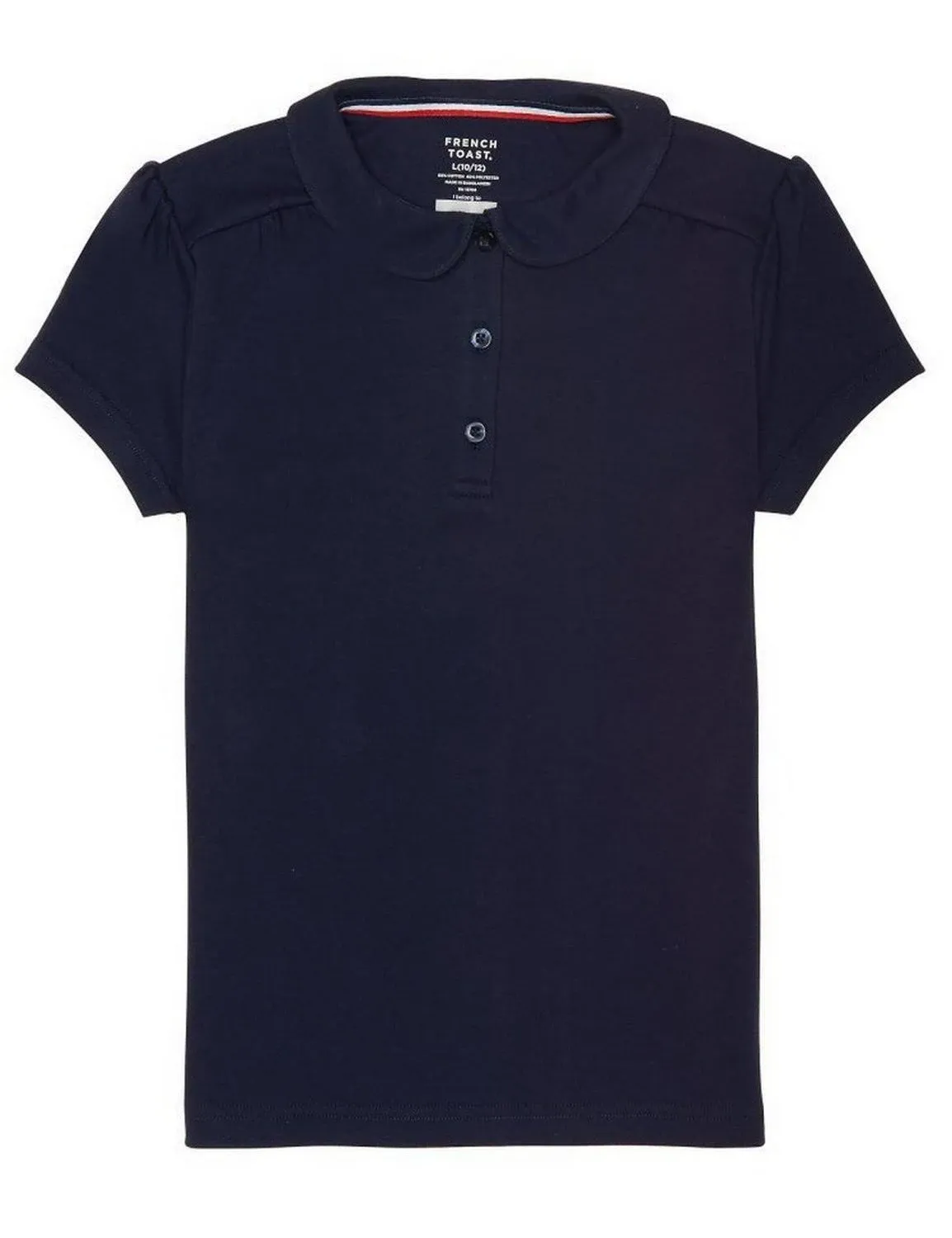 French Toast Boys' Short Sleeve Peter Pan Collar Polo