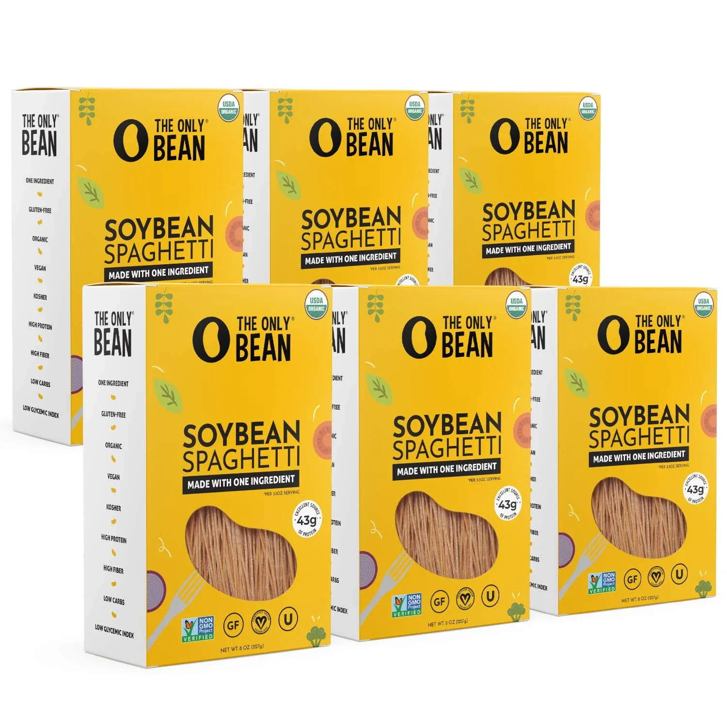 - Organic Soy Bean Spaghetti Pasta - High Protein, Keto Friendly, Gluten-Free...