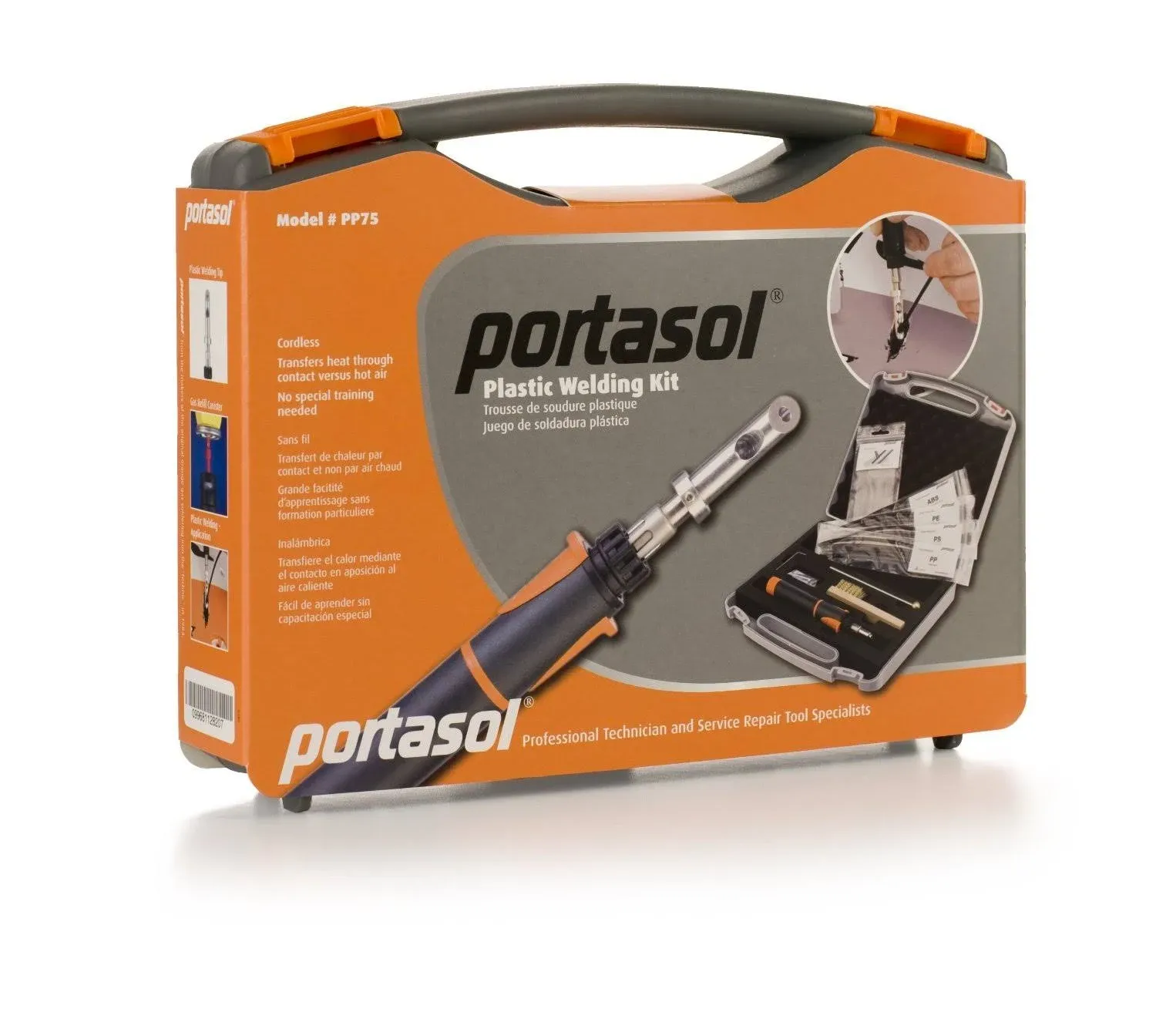 Portasol PP75 Cordless Plastic Welding Kit With Weld Rod and Accessories 