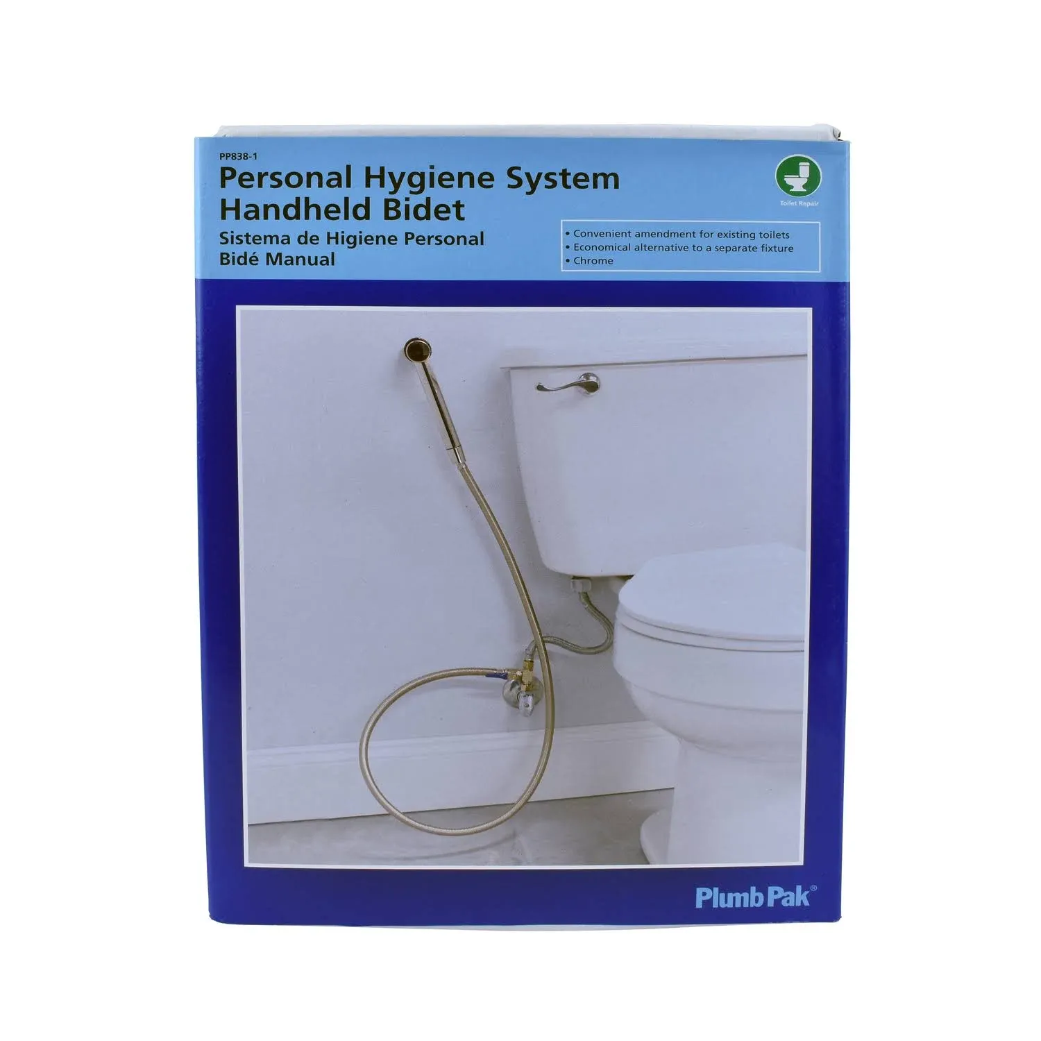 Plumb Pak 0 gal Silver Bidet