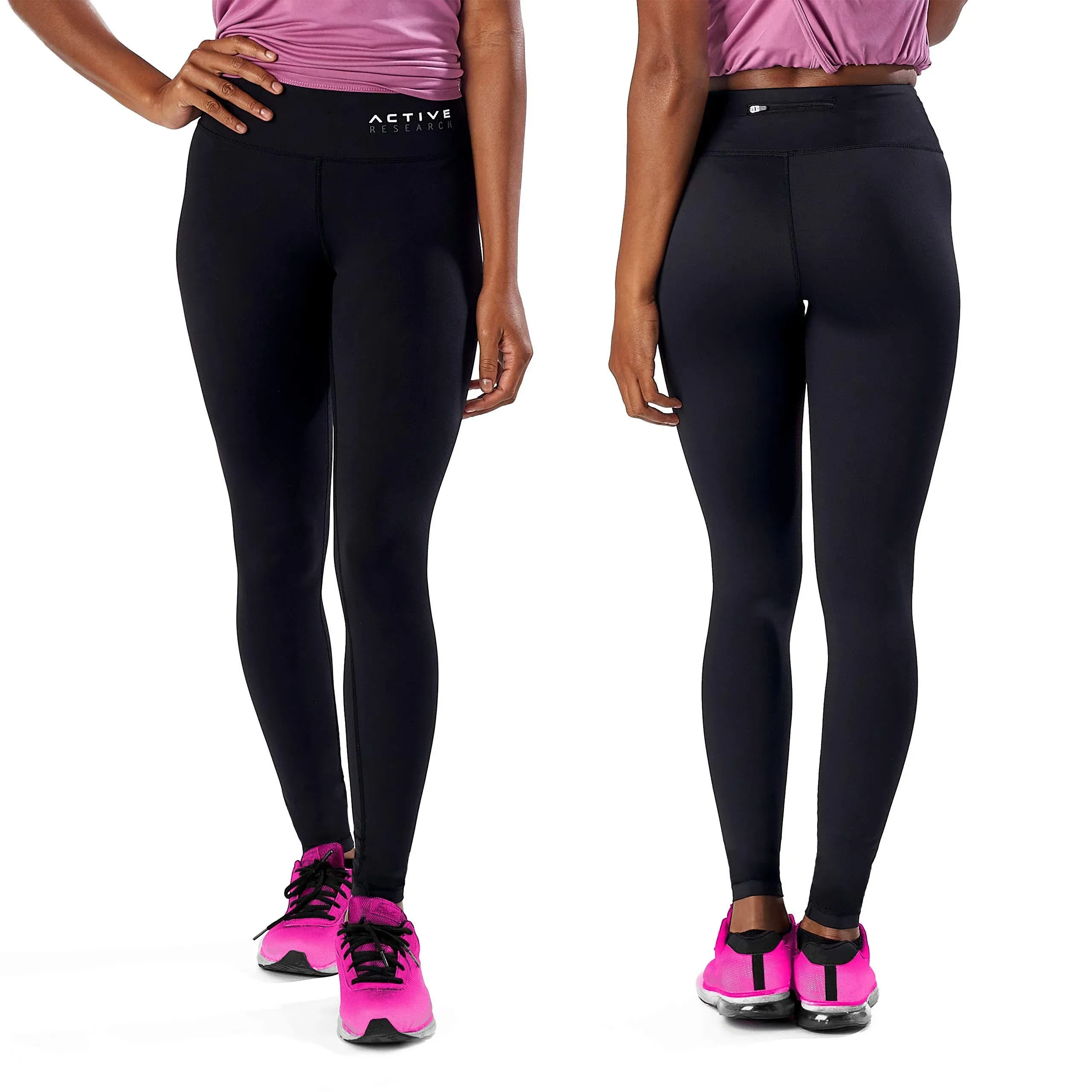 Active Research Workout Leggings - High Waisted, Slimming Tummy Compression Yoga Pants for Women