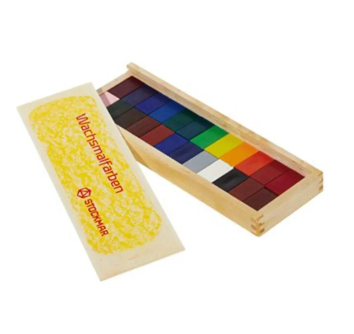 Beeswax Block Crayon Set - Break-Proof &amp; Non Toxic Crayons for Kids &amp; Artists...