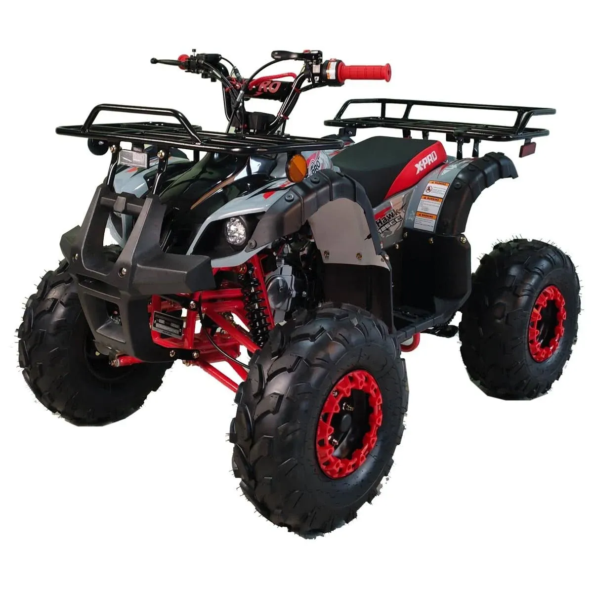 X-PRO 125cc ATV 4 Wheels Quad 125 ATV Quads with LED Lights, Big 19"/18" Tires!(Spider Blue, Factory Package)