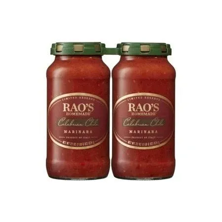 Rao&#039;s Calabrian Chili Marinara Sauce, 22 Ounce (Pack of 2)