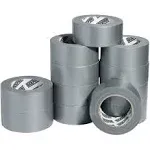 Lockport Duct Tape Heavy Duty Waterproof - 30 Yards x 2 inch - 12 Roll Pack Silver Duct Tape Bulk - No Residue, Flexible, Strong, All-Weather Tape ebsd36m