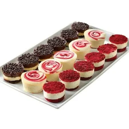 Cheesecake Little Fellas Mini Cheesecake Sampler - Red Velvet (18 Mini Cakes ...