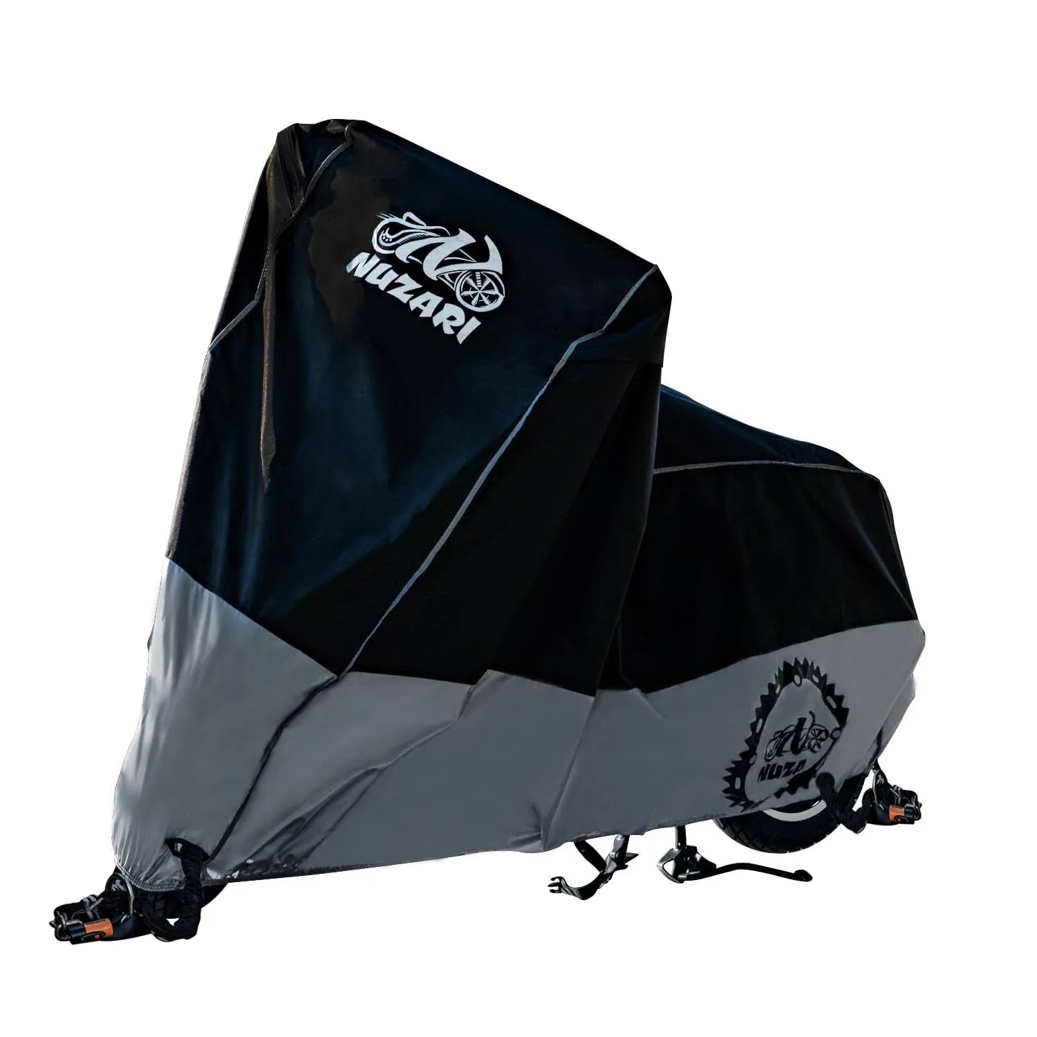 Nuzari Heavy Duty Small 250cc Motorcycle Cover - Motorcycle Covers Waterproof ...