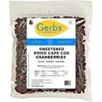 Gerbs Dried Cape Cod Cranberries 32 Ounce Bag unsulfured Preservative Top 14 Food Allergy Free