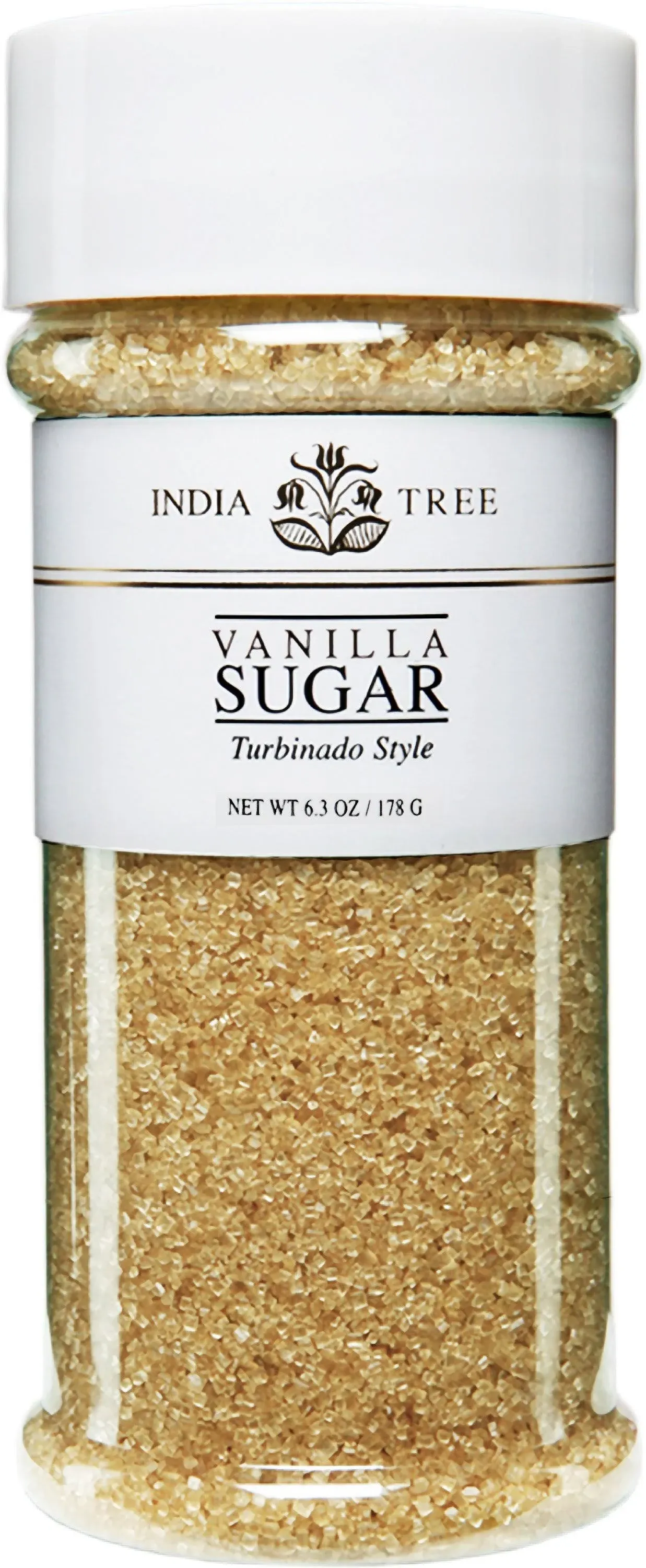 India Tree Sugar Vanilla, Organic, 6.3 Ounce