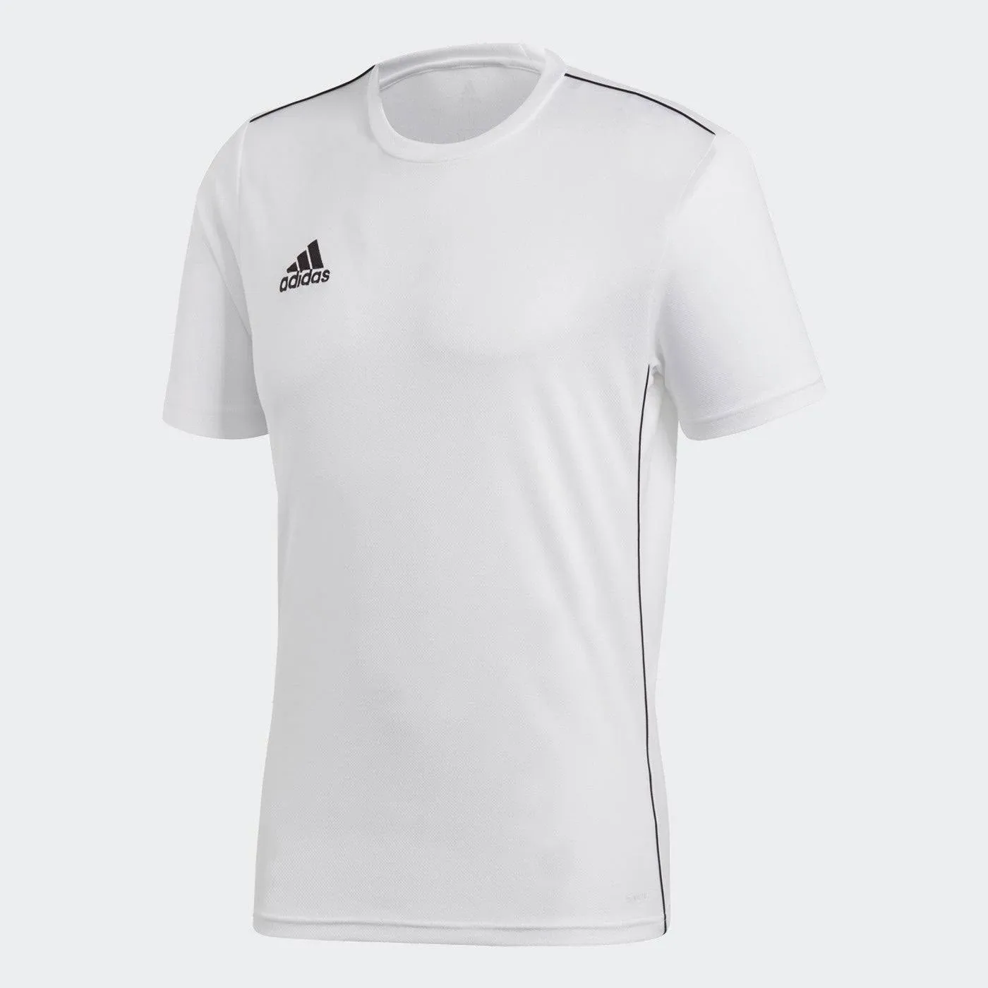 Adidas Mens Core 18 Soccer Jersey, White, DM