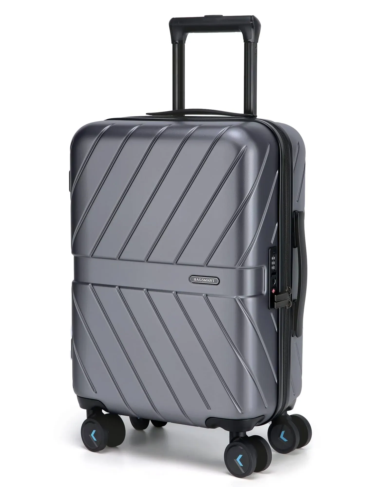 BAGSMART Hardside Carry on Luggage, 22x14x9 Airline Approved Checked Luggage, 1OO ...