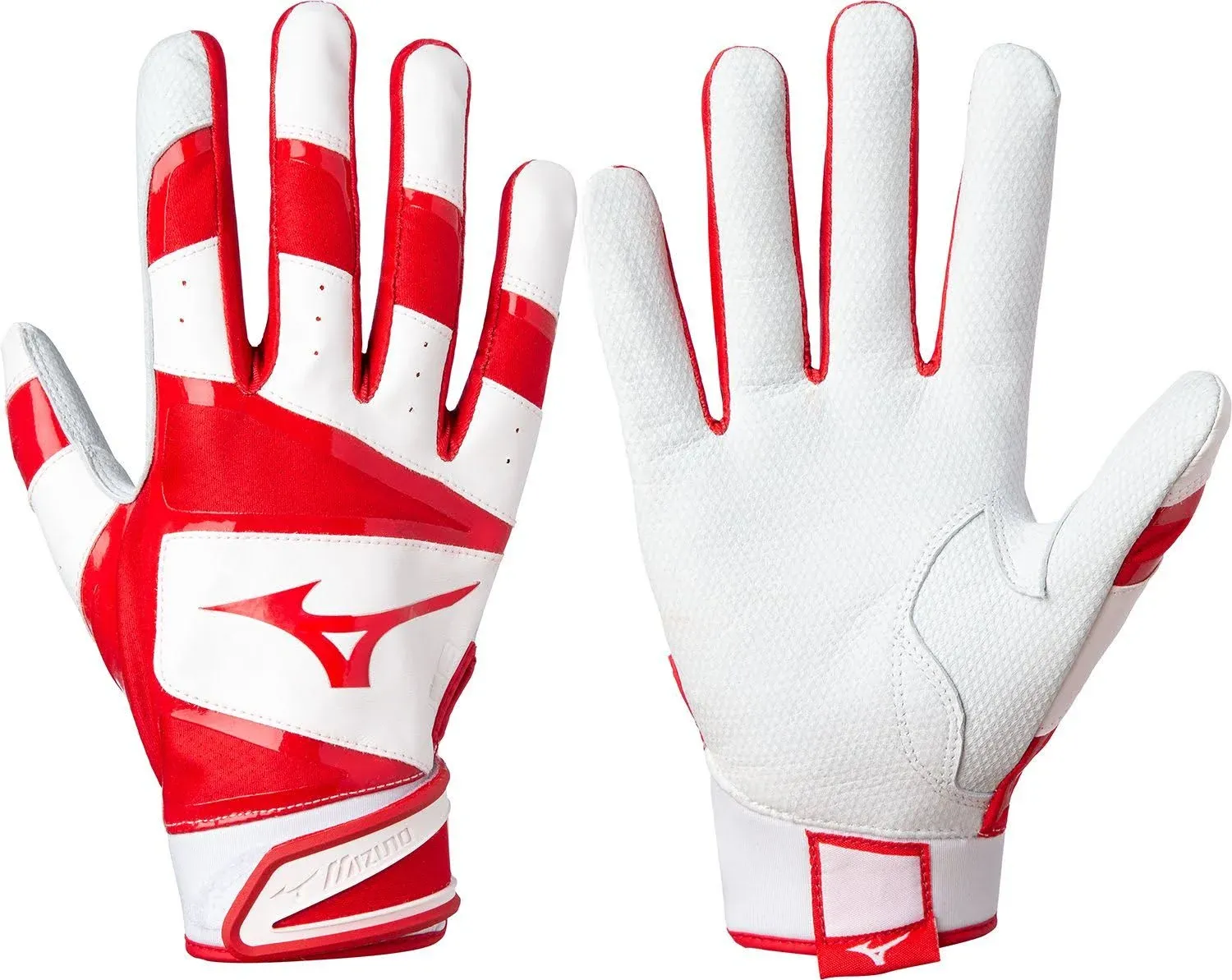 Mizuno B-303 Youth Baseball Batting Glove - Red