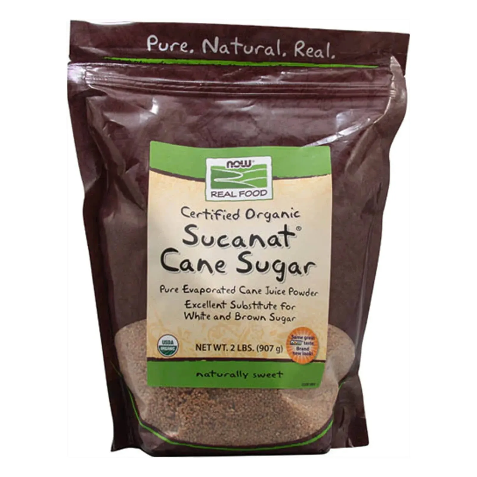 Sucanat Organic 2 lb By Now Foods