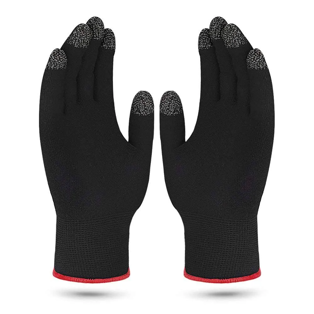 Anti-Sweat Gaming Gloves Full Finger, Nano Silver Fiber Material for Mobile Game