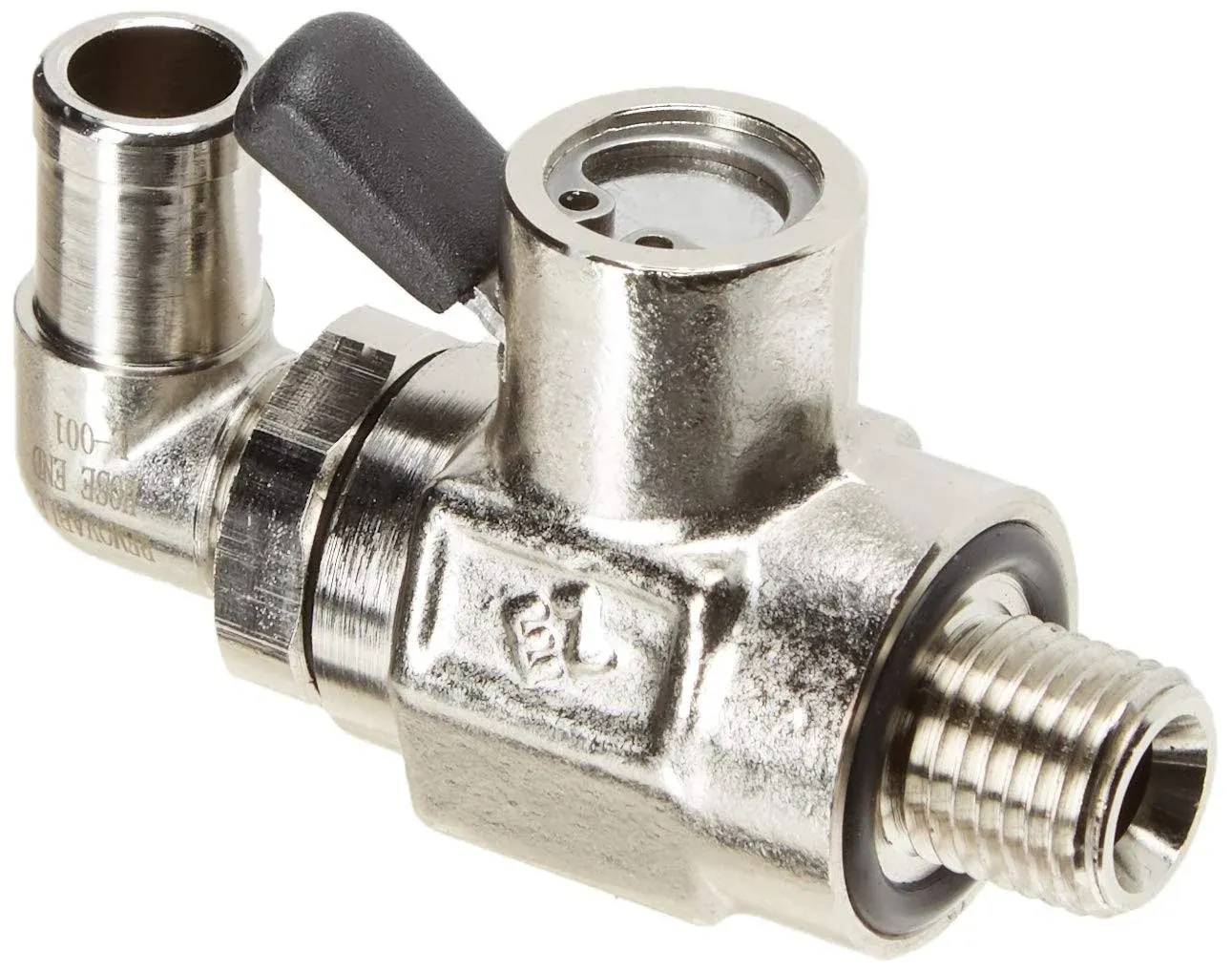 EZ Engine Oil Drain Valve EZ-103(12mm-1.<wbr/>25) &amp; L-Shaped Hose End L-001 COMBO