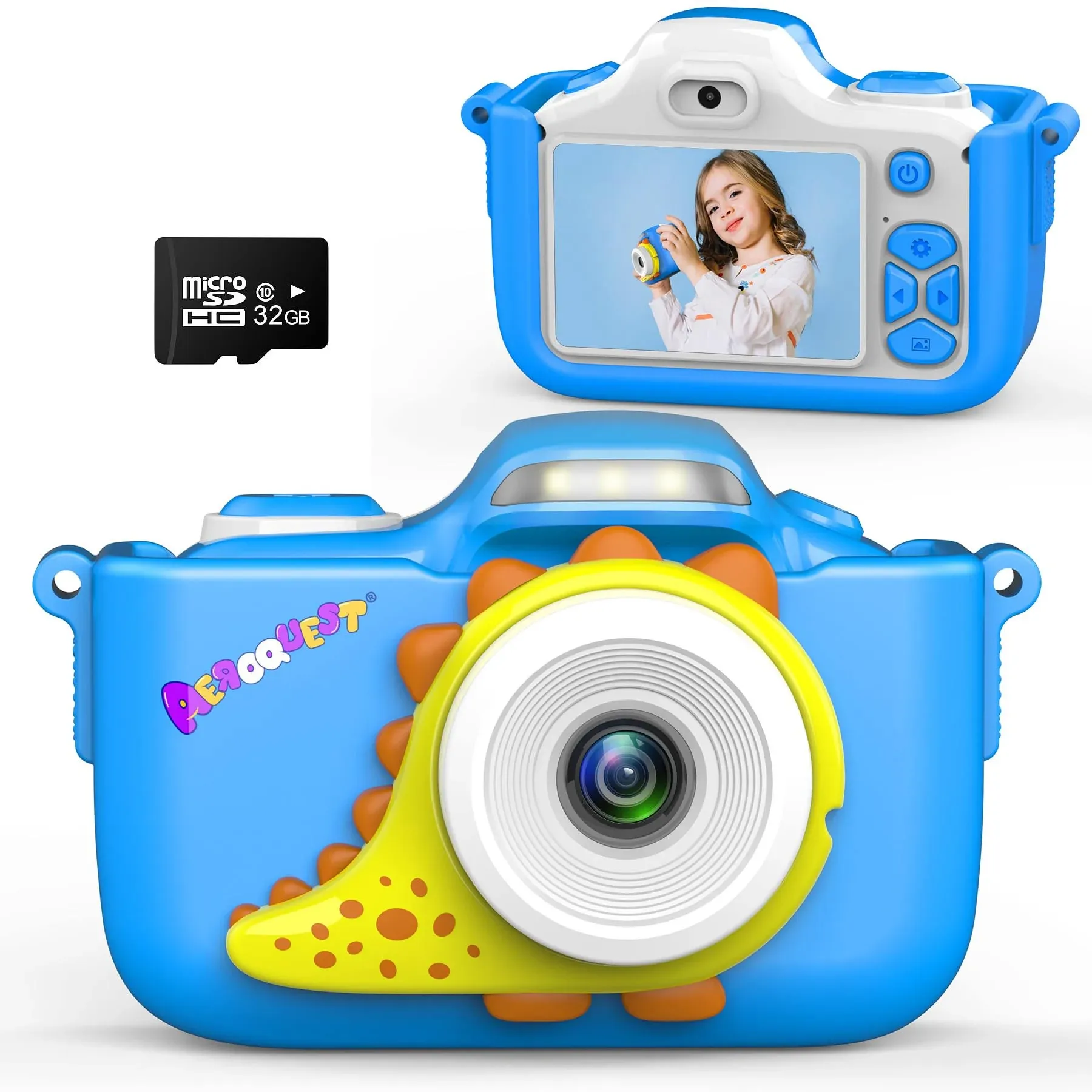 Kids Camera, Toddler Camera Kids Digital Camera with Video 32GB SD Card for Girls ...