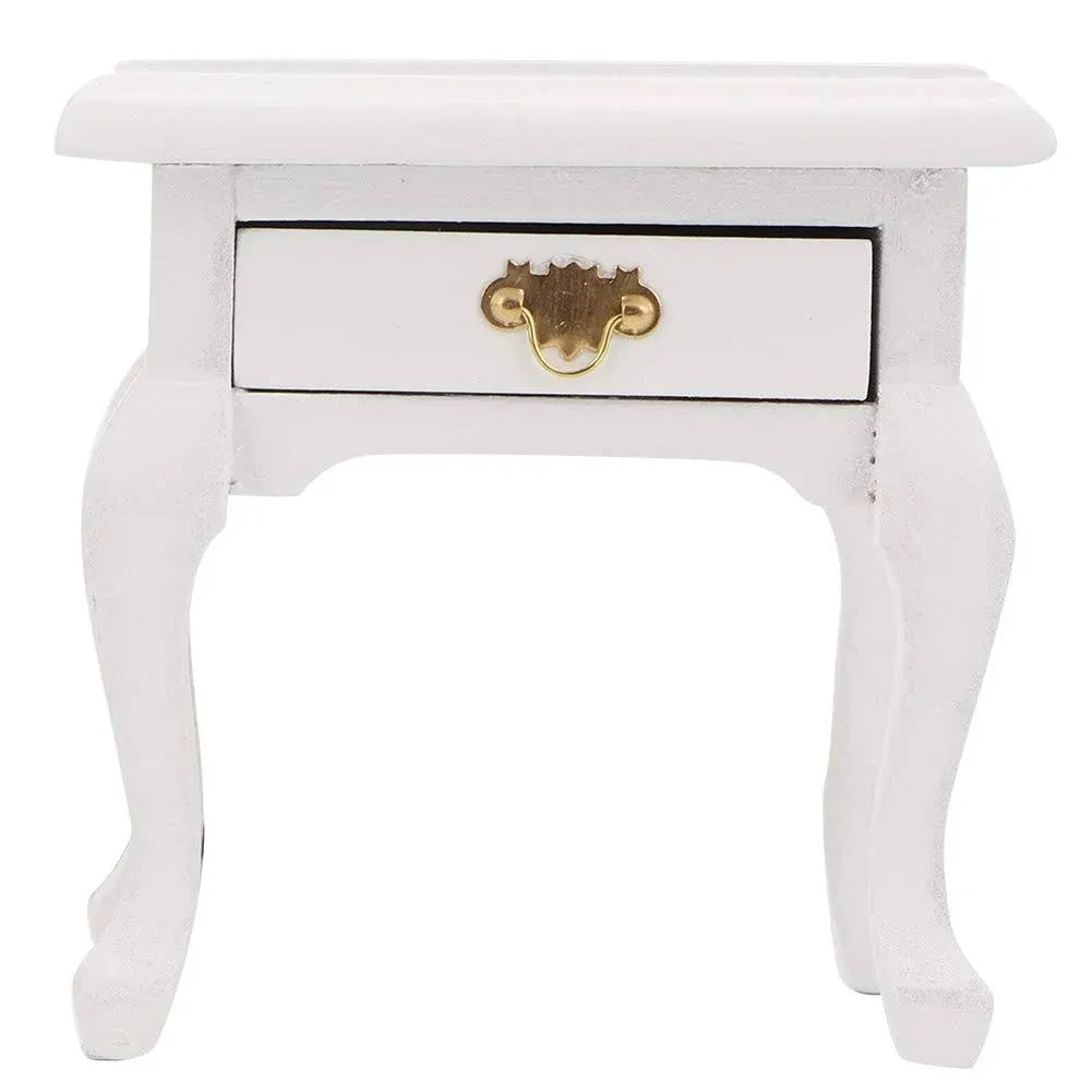 Jacksing Miniature Doll House Nightstand, Doll House End Table, 1:12 for Doll ...